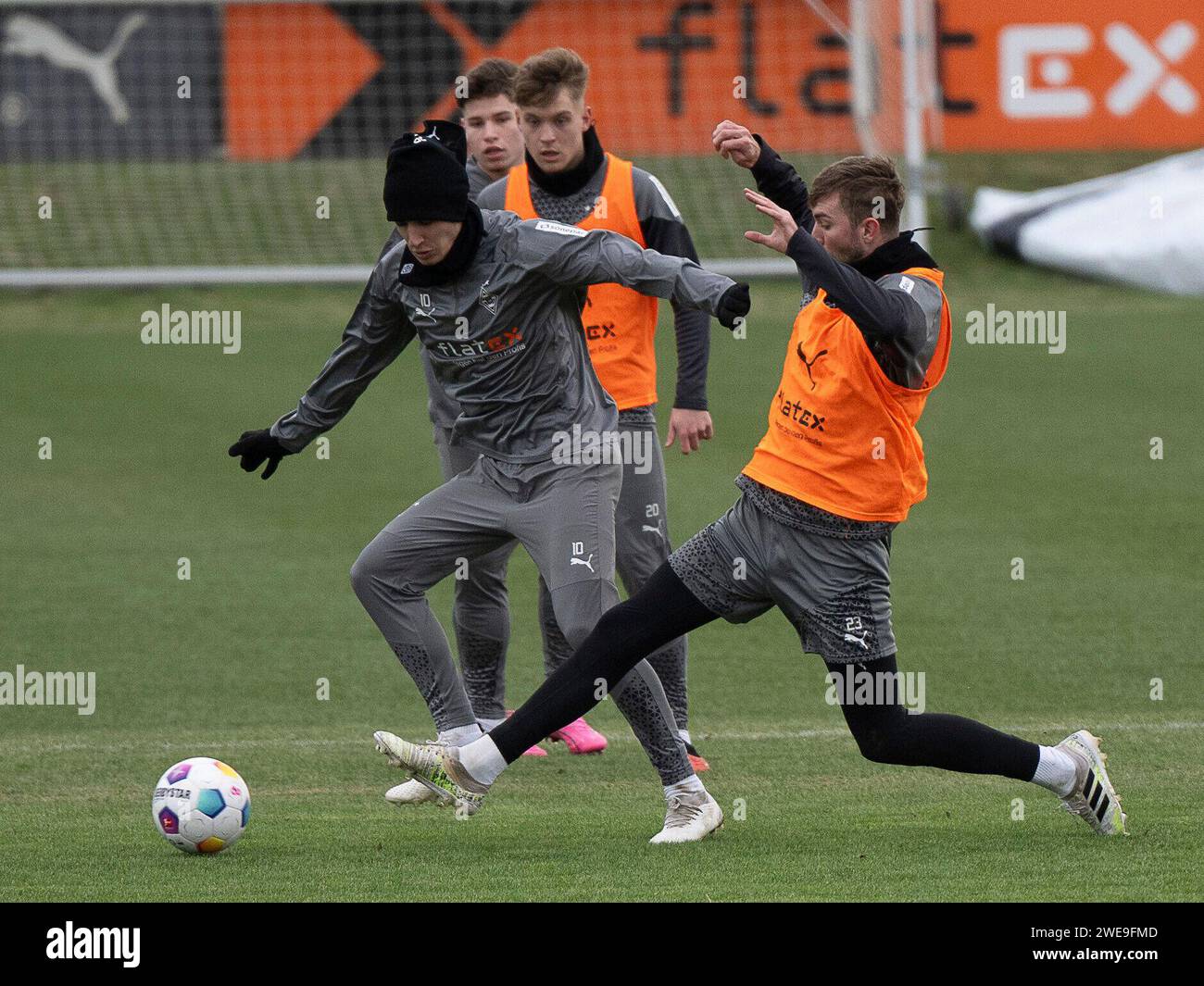 Borussia Moenchengladbach, Fussball, 1. Bundesliga, Training, saison 2023/2024, 24.01.2024 photo : Eibner-Pressefoto/Thomas Haesler Banque D'Images