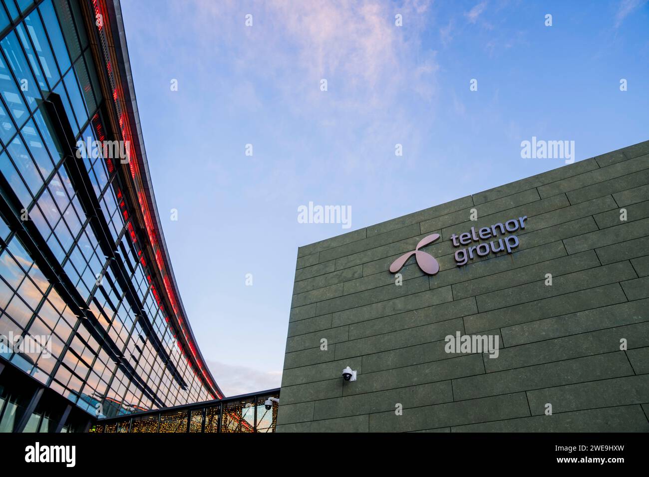 Fornebu 20240122.Siège social de Telenor à Fornebu. Photo : Fredrik Varfjell / NTB Banque D'Images