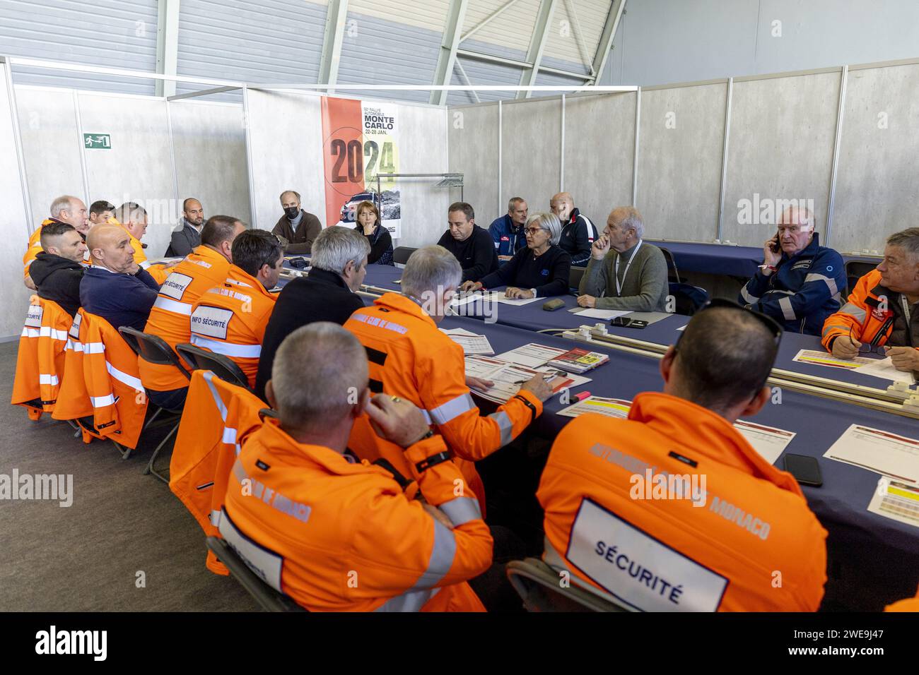 Ambiance lors du Rallye automobile Monte Carlo 2024, 1e manche du