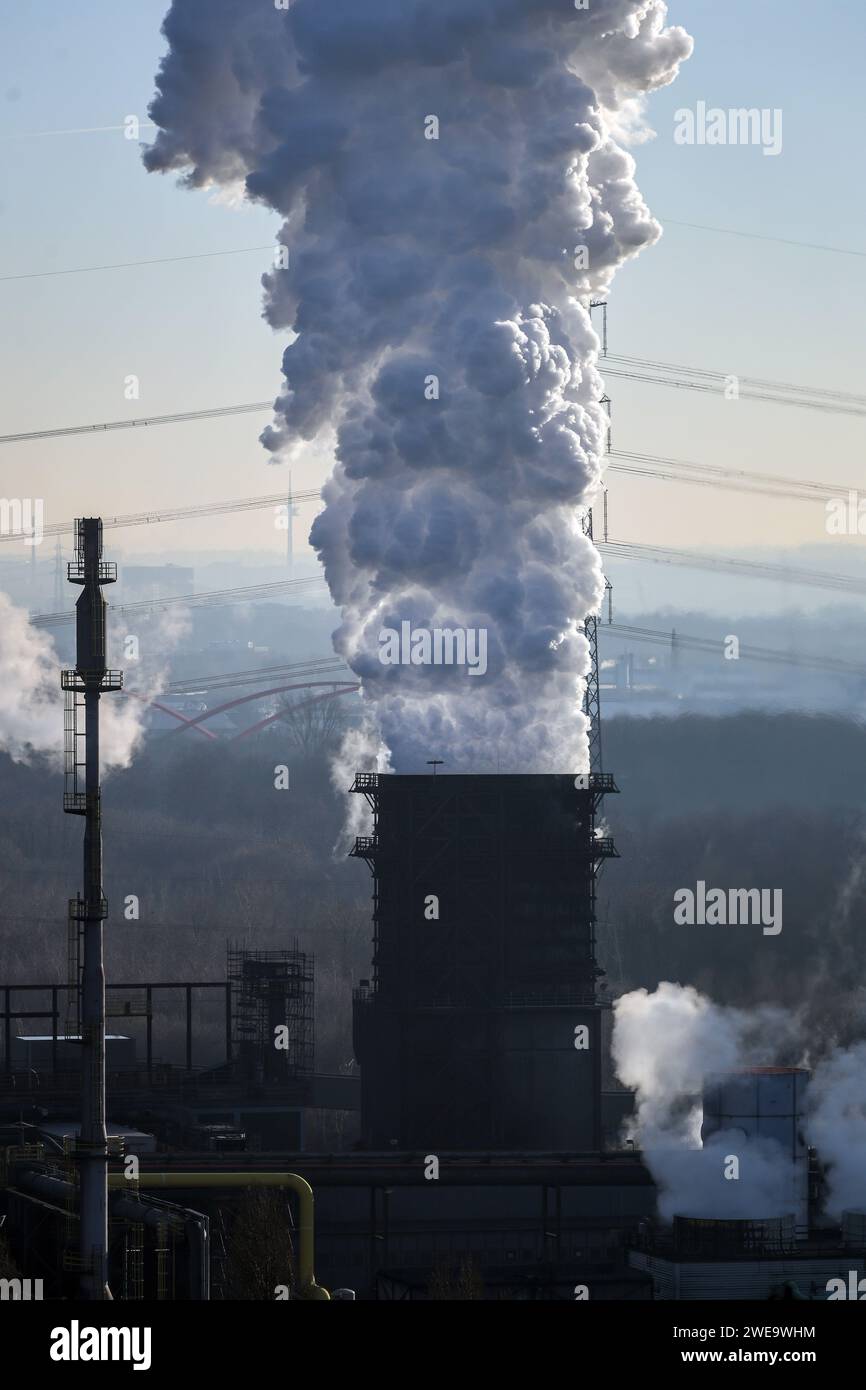 Bottrop, Rhénanie du Nord-Westphalie, Allemagne - la cokerie Prosper est l'une des trois cokeries en activité dans la région de la Ruhr. La cokerie Prosper Banque D'Images