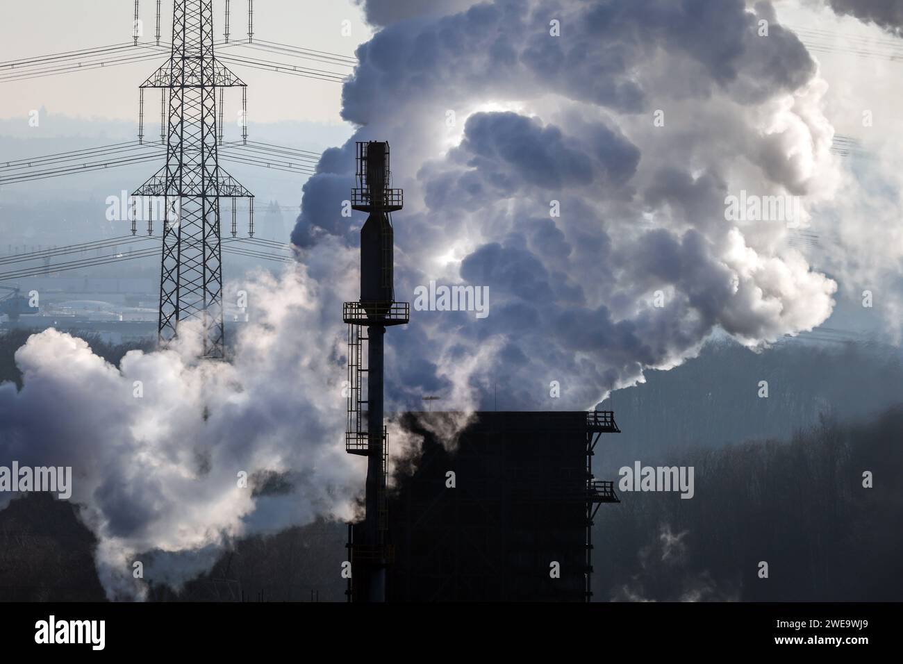 Bottrop, Rhénanie du Nord-Westphalie, Allemagne - la cokerie Prosper est l'une des trois cokeries en activité dans la région de la Ruhr. La cokerie Prosper Banque D'Images