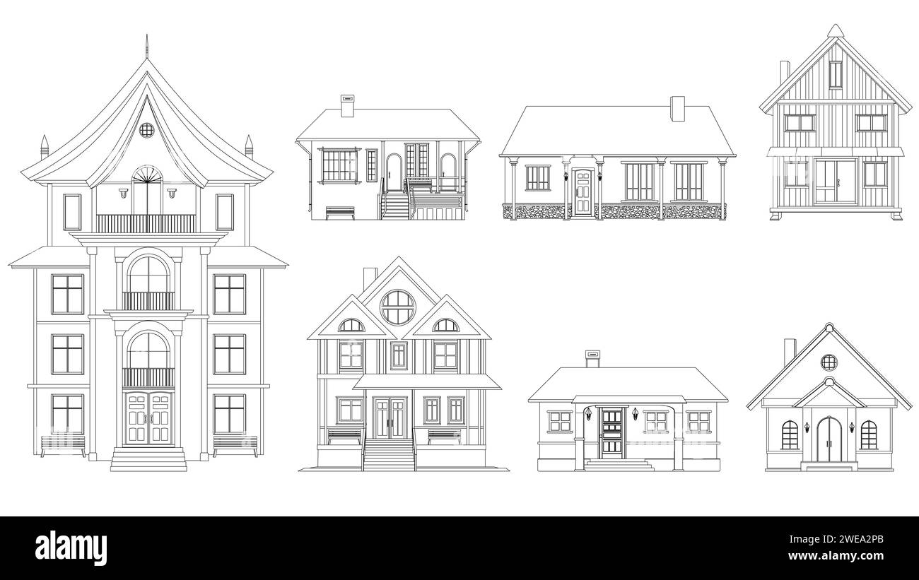 Maisons tages Banque D images Vectorielles Alamy maisons-tages-banque-d-images-vectorielles-alamy