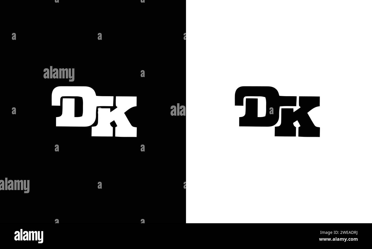 DK d K lettre logo Design icône symbole vectoriel Illustration de Vecteur DK d K lettre logo Design icône symbole vectoriel Illustration de Vecteur