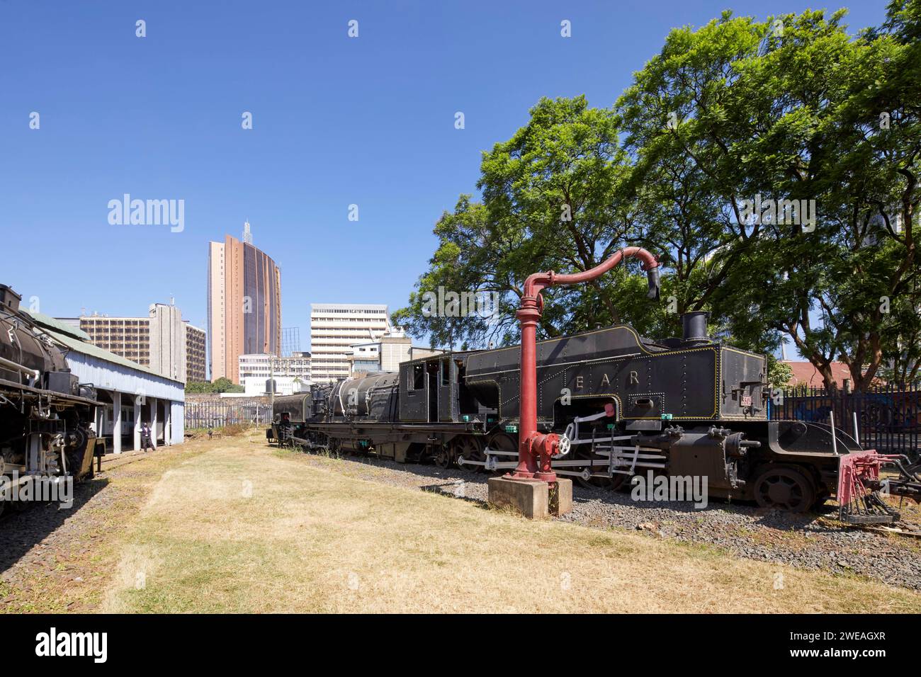 East African Railways, Beyer Peacock Co Locomotive au Musée ferroviaire de Nairobi, Nairobi, Kenya, Afrique Banque D'Images