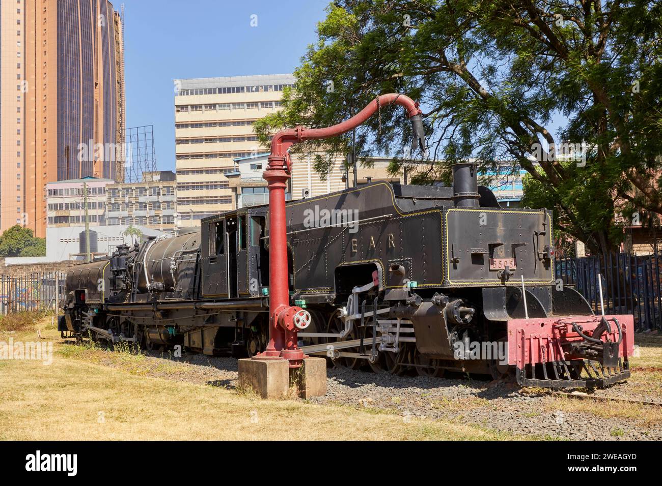East African Railways, Beyer Peacock Co Locomotive au Musée ferroviaire de Nairobi, Nairobi, Kenya, Afrique Banque D'Images