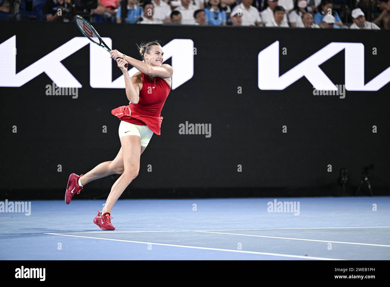 Aryna Sabalenka lors de l'Open d'Australie 2024 Grand Chelem tournoi de