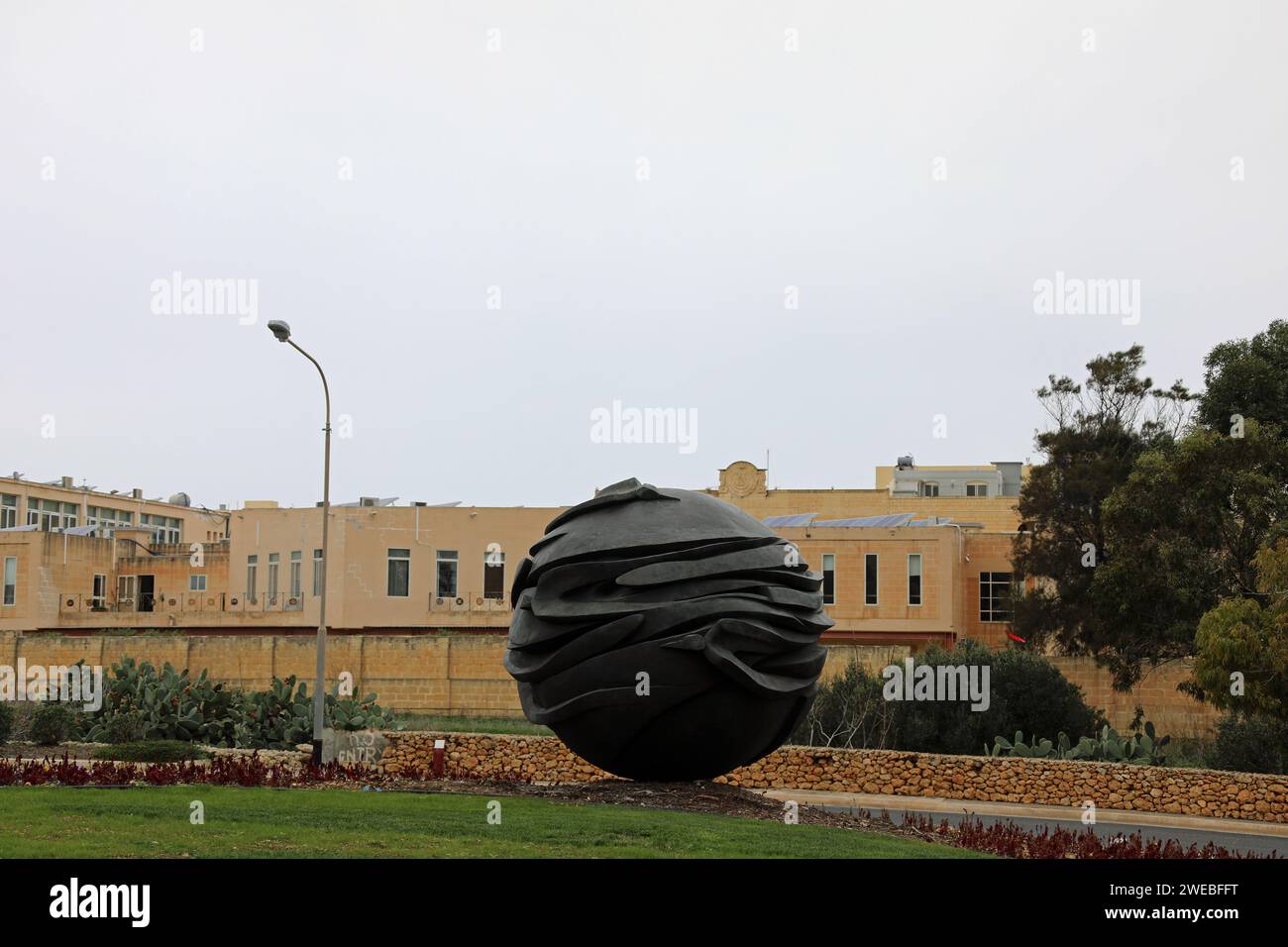 Œuvre appelée Fredom par John Grima à Gozo Banque D'Images