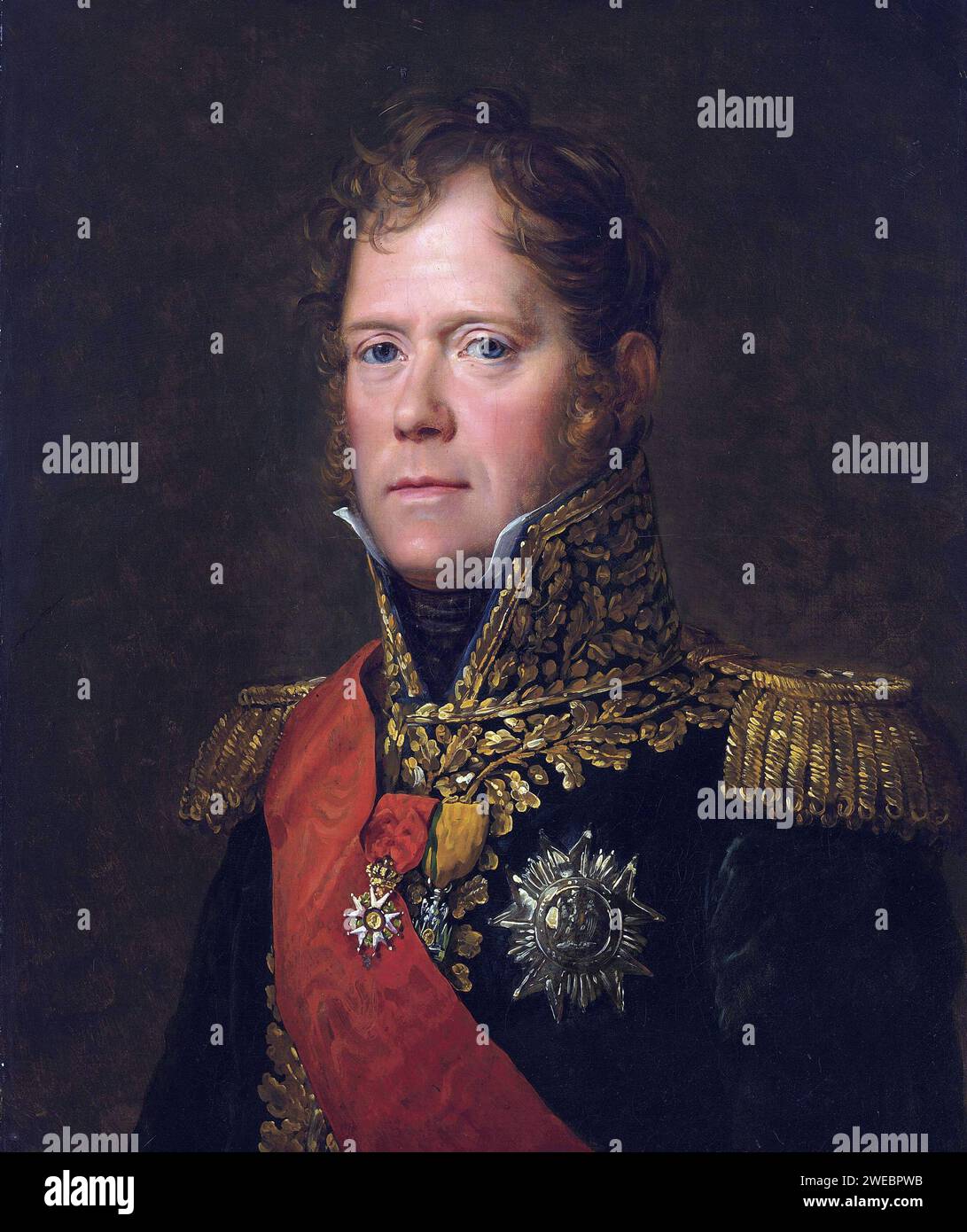 Maréchal Michel Ney, duc d'Elchingen, peinture de François Gérard Banque D'Images