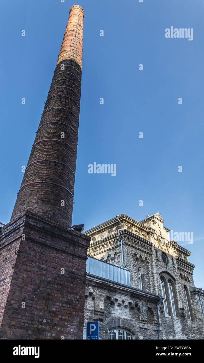 Quartier Rotermann - ancien quartier industriel depuis très tendance Banque D'Images