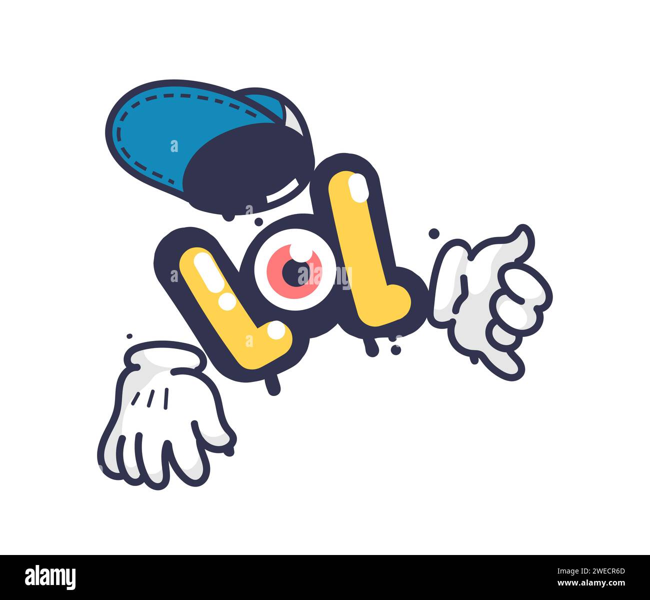 Vecteur de lettrage de graffiti de rue abstrait Illustration de Vecteur