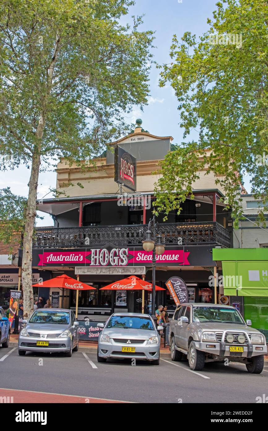 Hog's Breath Steakhouse Cafe Tamworth Australie. Banque D'Images