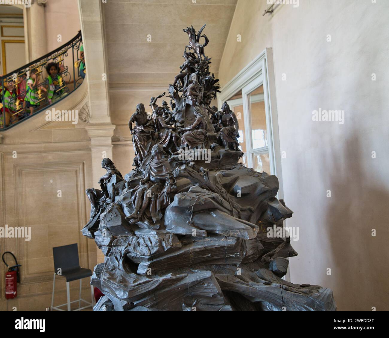 Château des errailles, Versailles, France, 08.18.2023, Parnassus est une œuvre de Louis Garnier, Simon Cure et Augustin Pajou, réalisée entre 1718 et 1721 Banque D'Images