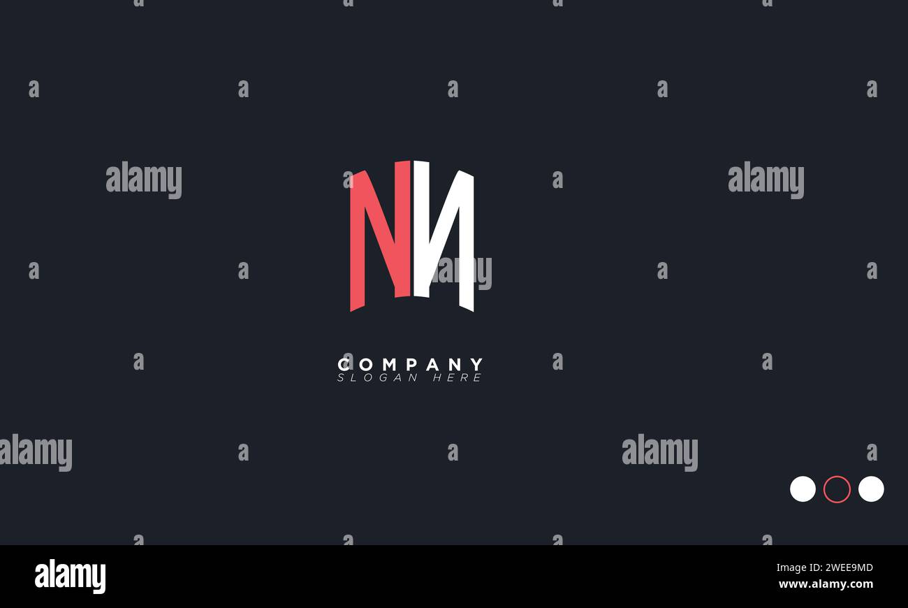 NN lettres Alphabet initiales logo monogramme Illustration de Vecteur