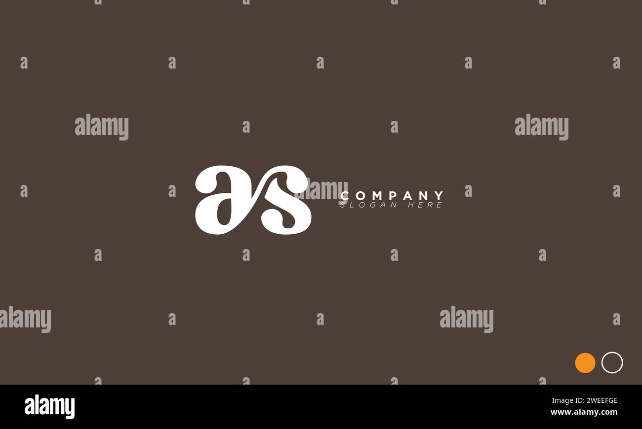 EN LETTRES alphabétiques initiales logo monogramme Illustration de Vecteur