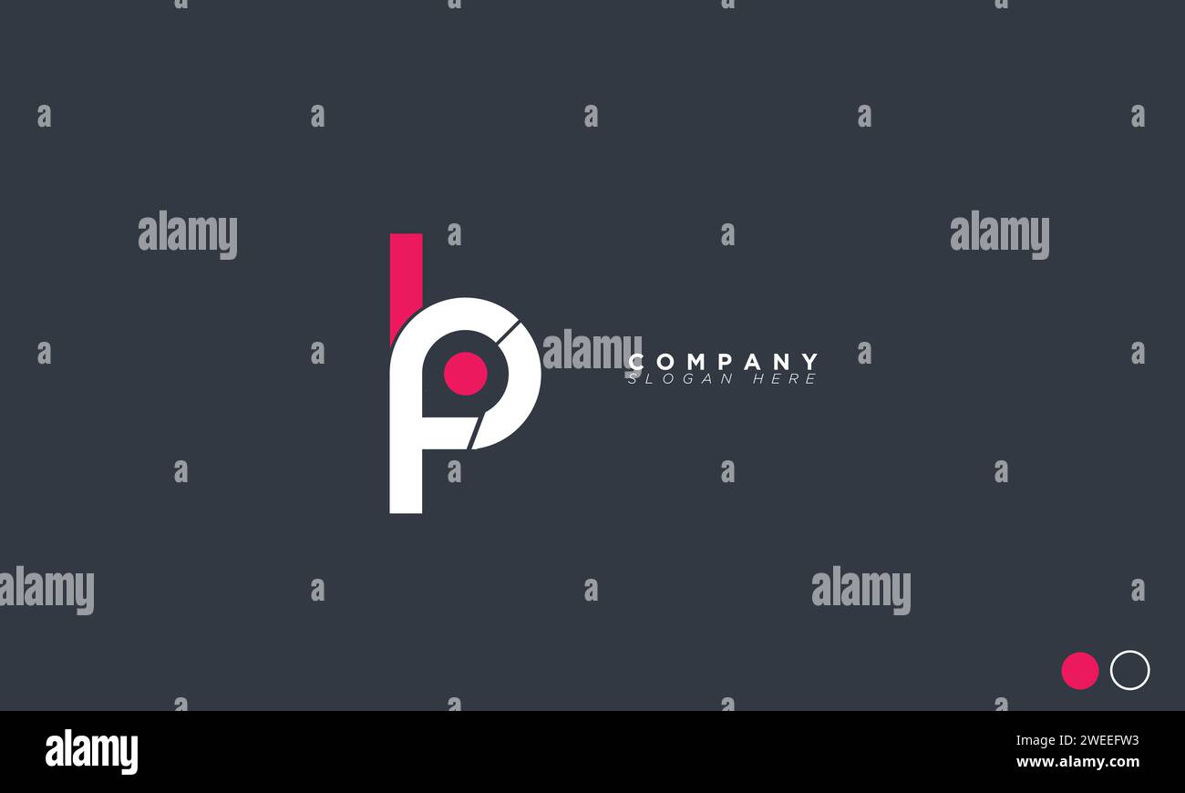BP lettres alphabétiques initiales logo monogramme Illustration de Vecteur