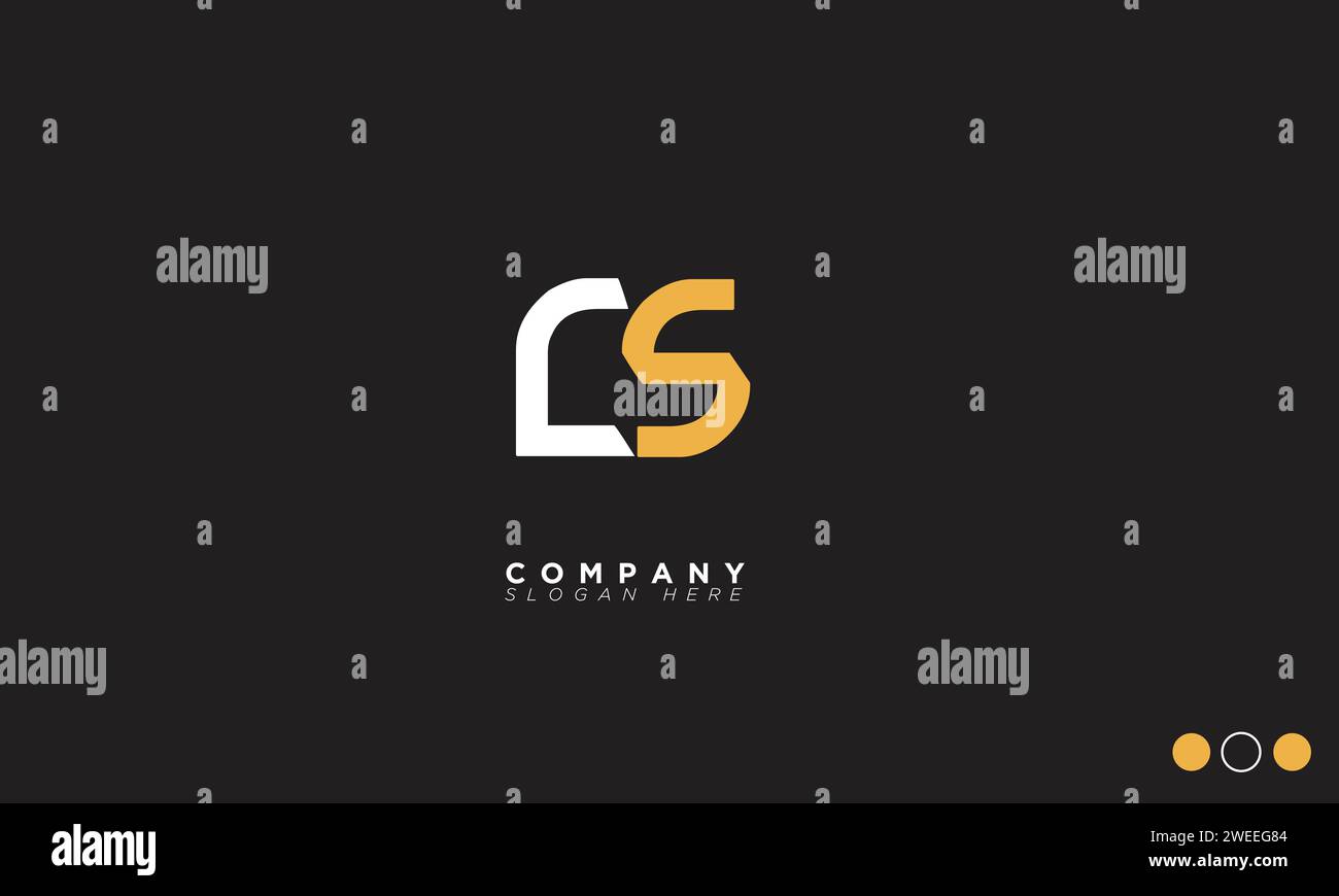 LETTRES MAJUSCULES initiales logo monogramme Illustration de Vecteur