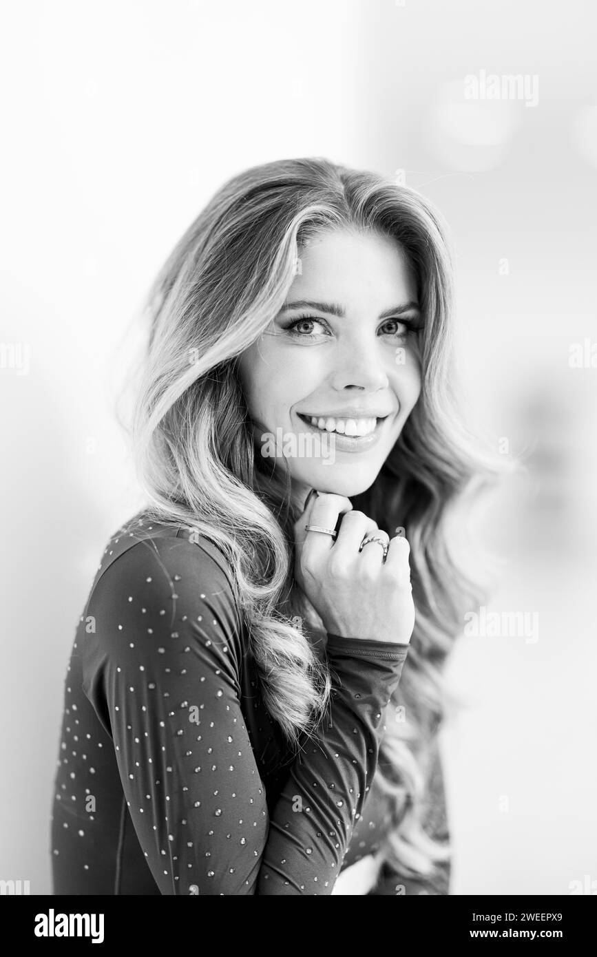 Victoria Labov Victoria swarovski Banque d'images noir et blanc - Alamy