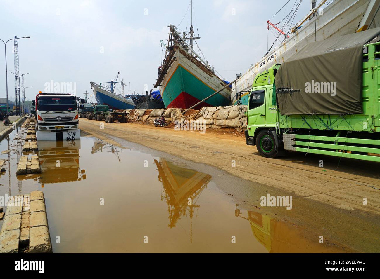 Pelabuhan Sunda Kelapa Port, Jakarta, Indonésie Banque D'Images