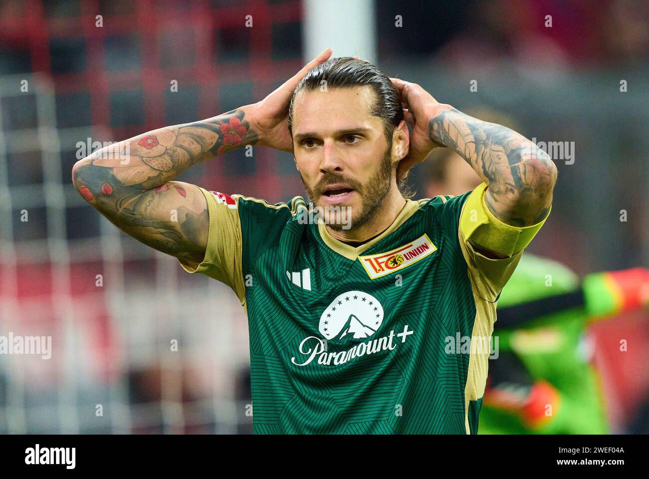 Christopher TRIMMEL, Union Berlin 28 dans le match de rattrapage FC BAYERN MUENCHEN - 1.FC UNION BERLIN 1-0 le 24 janvier 2024 à Munich, Allemagne. Saison 2023/2024, 1.Bundesliga, FCB, München, match 13, 13.Spieltag © Peter Schatz / Alamy Live News - LA RÉGLEMENTATION DFL INTERDIT TOUTE UTILISATION DE PHOTOGRAPHIES comme SÉQUENCES D'IMAGES et/ou QUASI-VIDÉO - Banque D'Images