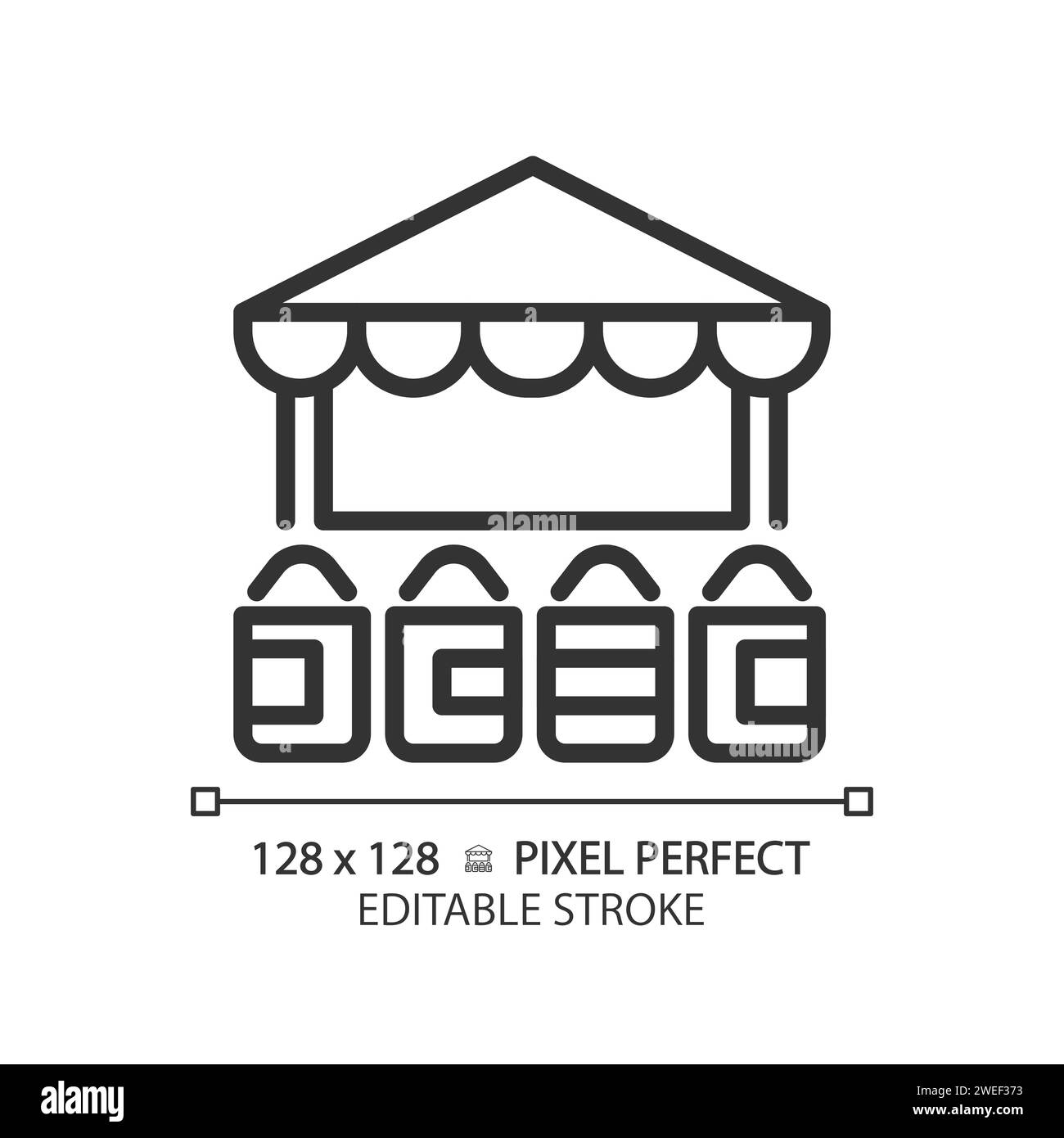 Épices traditionnelles et herbes icône linéaire du marché arabe Illustration de Vecteur