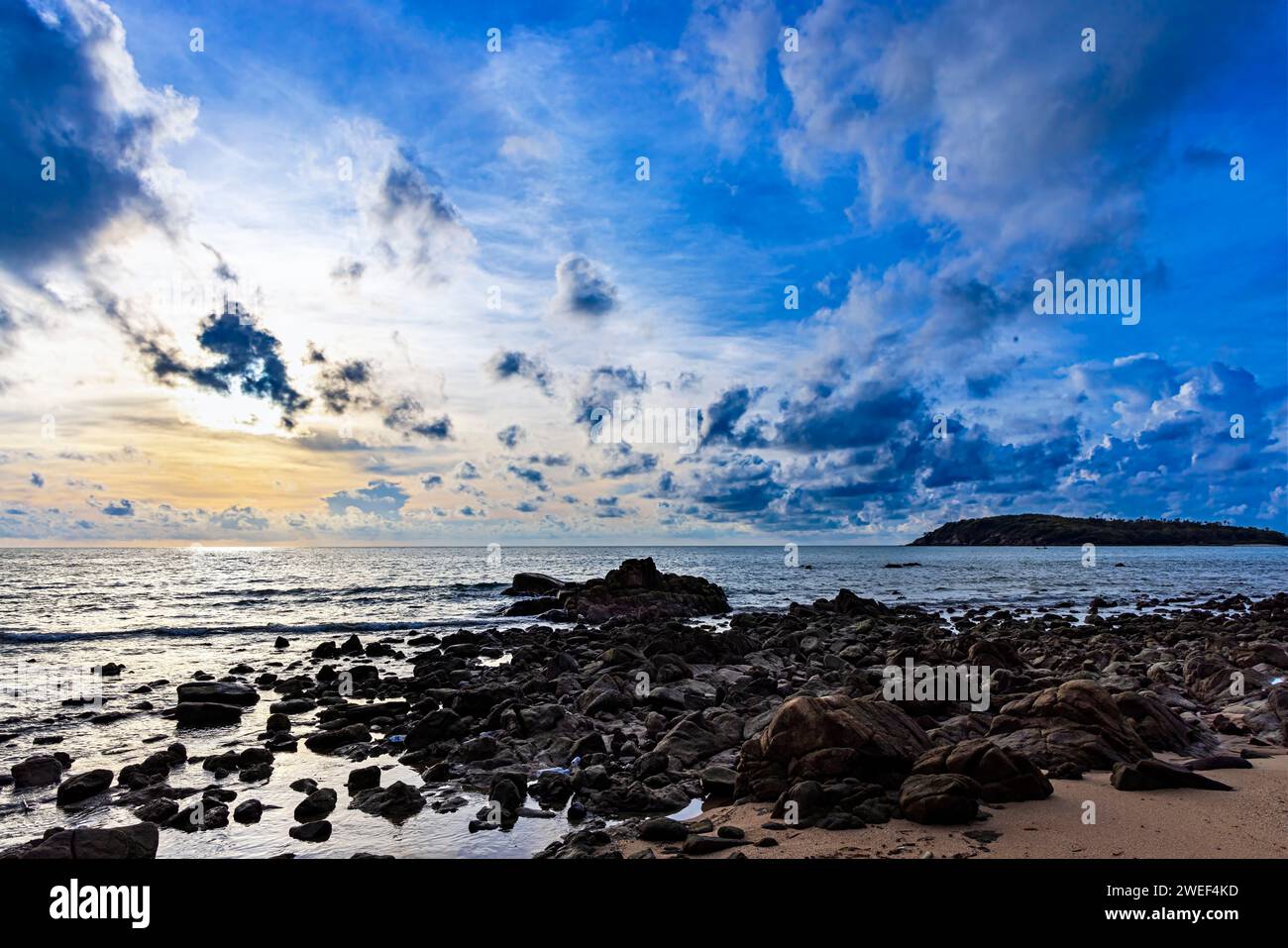 Rock Beach, Bo Phut, Ko Samui, Thaïlande Banque D'Images