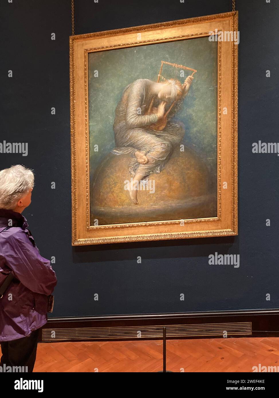 Hope, peinture symboliste de George Frederic Watts, 1886 Banque D'Images