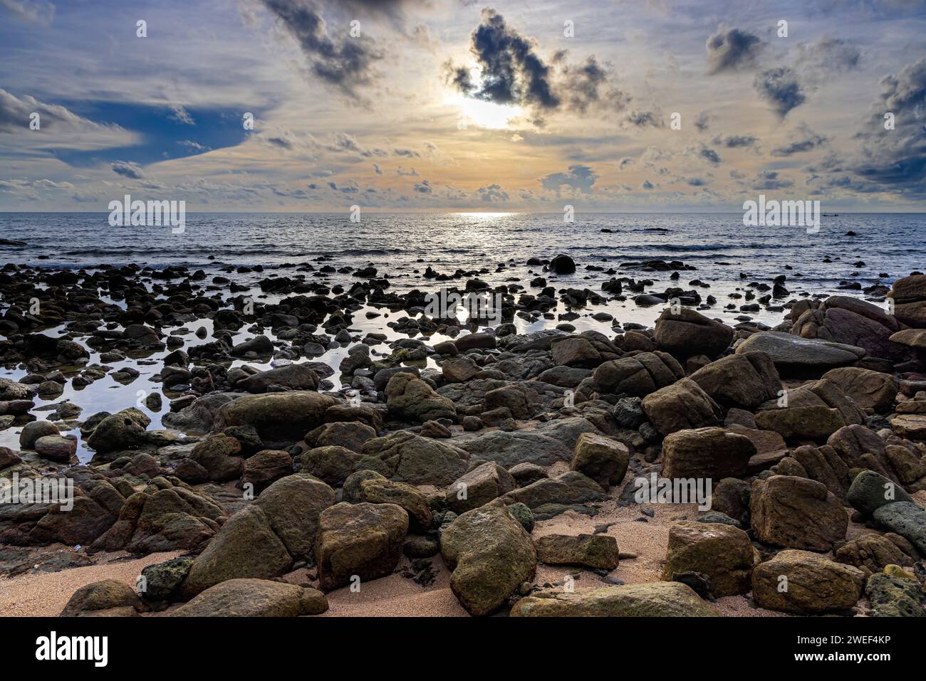 Rock Beach, Bo Phut, Ko Samui, Thaïlande Banque D'Images