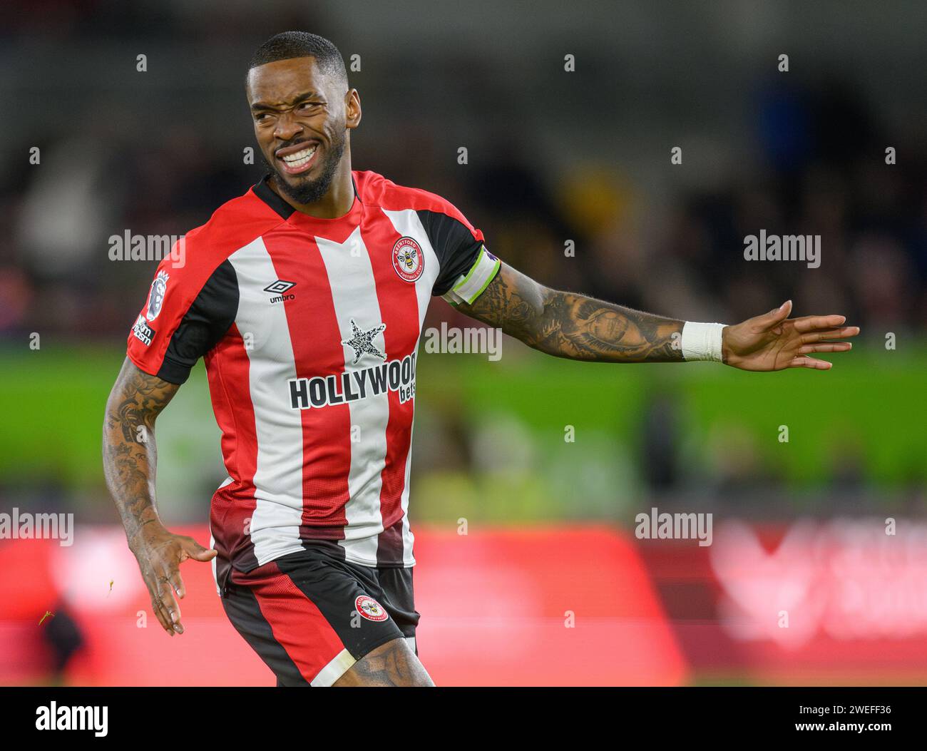 Londres, Royaume-Uni. 20 janvier 2024 - Brentford - Nottingham Forest - Premier League - GTech Stadium. Ivan Toney de Brentford en action. Crédit photo : Mark pain / Alamy Live News Banque D'Images