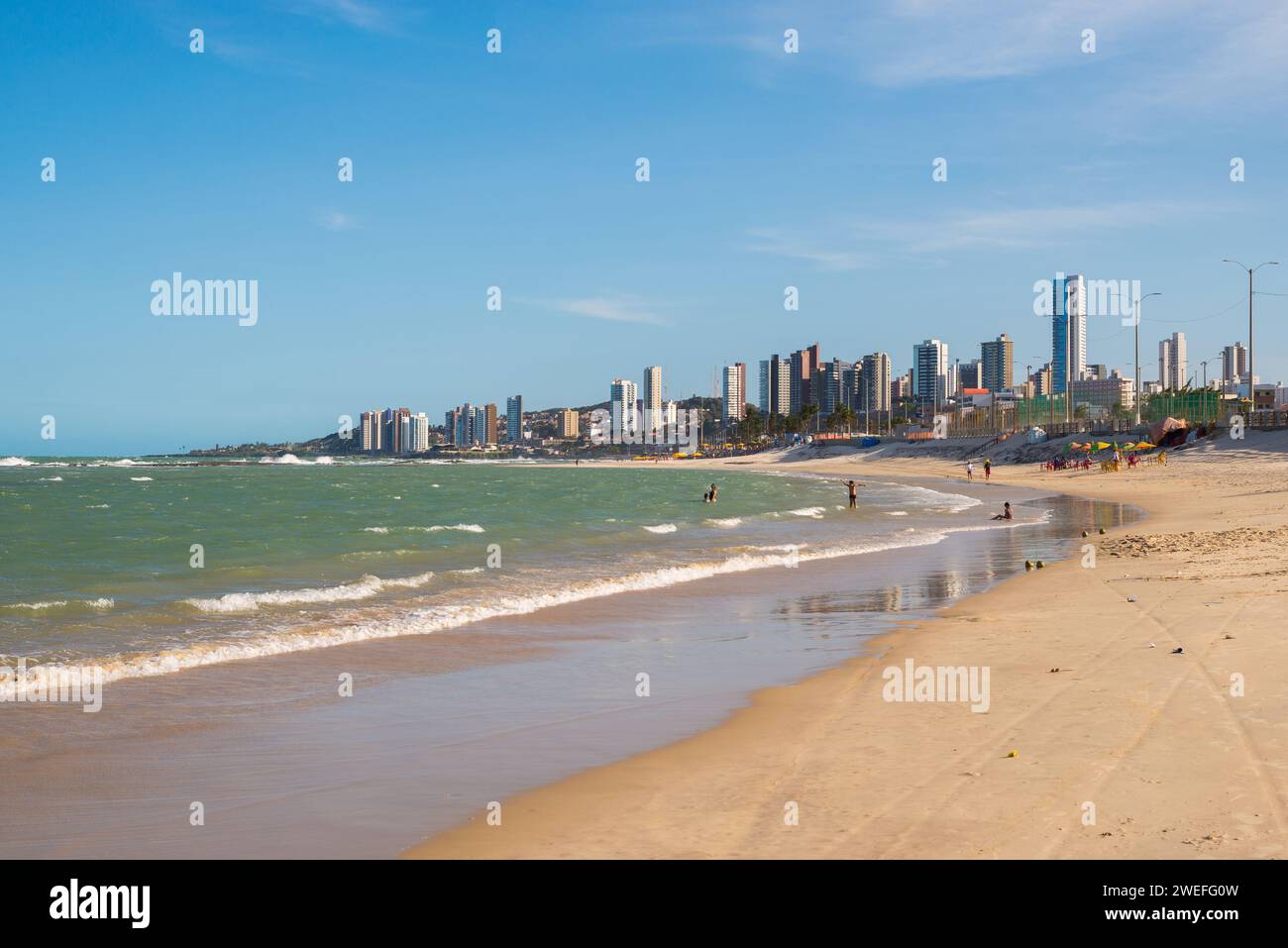 Vide Middle Beach à Natal City, Brésil Banque D'Images