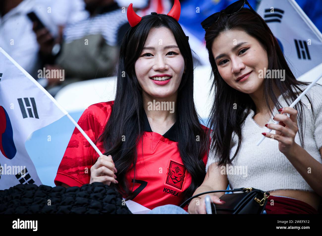 Doha, Qatar, 25 janvier 2024, AFC Asian Cup Qatar 2023 Groupe E Corée