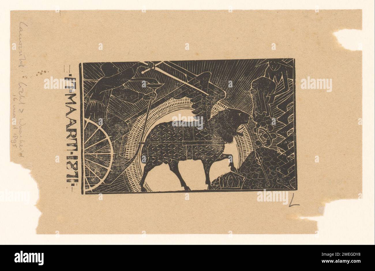 Voiture dessinée par Chimaera, Mathieu Lauweriks, 1895 imprimer Une