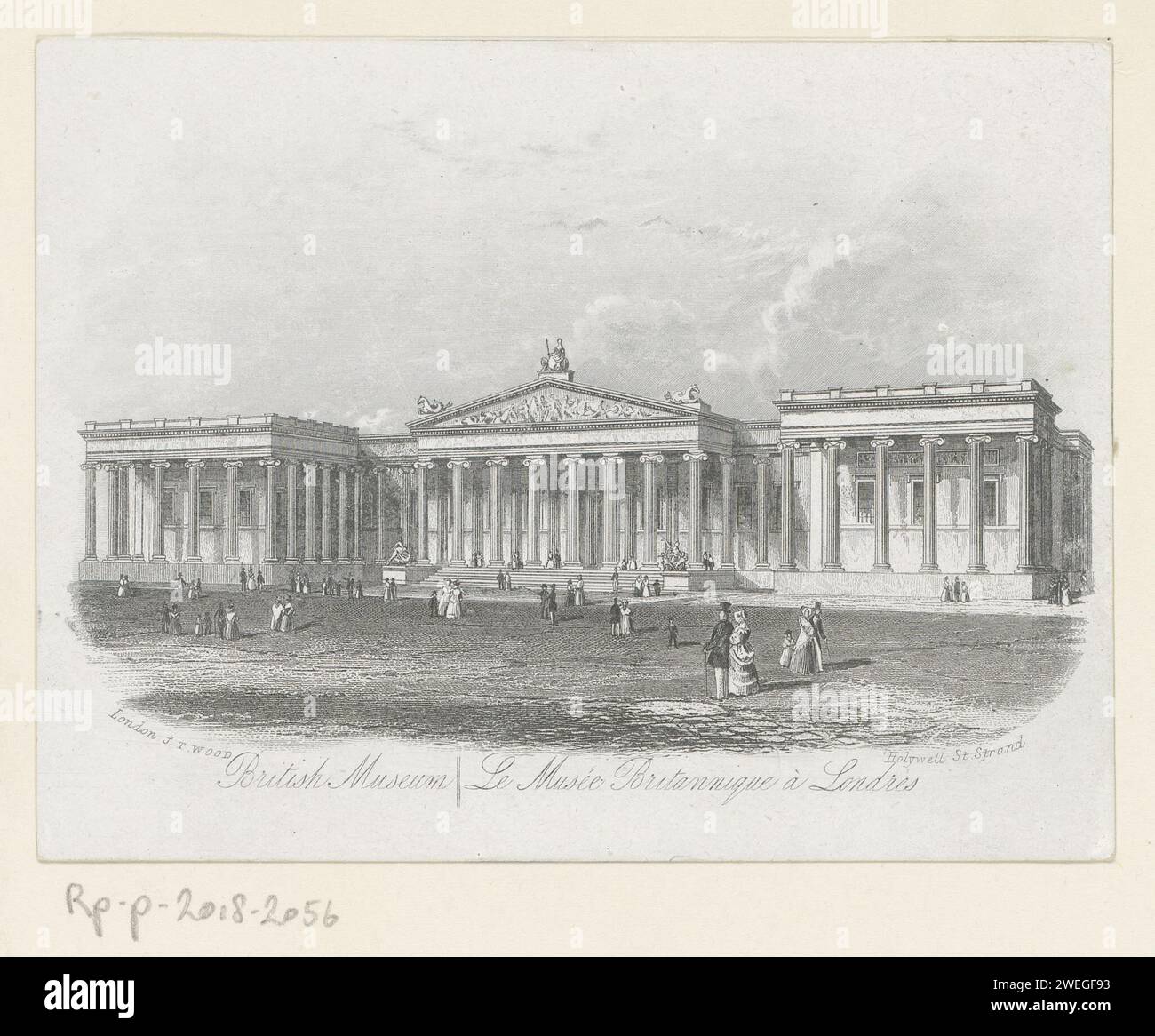 Vue du British Museum, à Londres, Anonymous, 1843 - 1885 Print Paper gravure exposition permanente, musée British Museum Banque D'Images