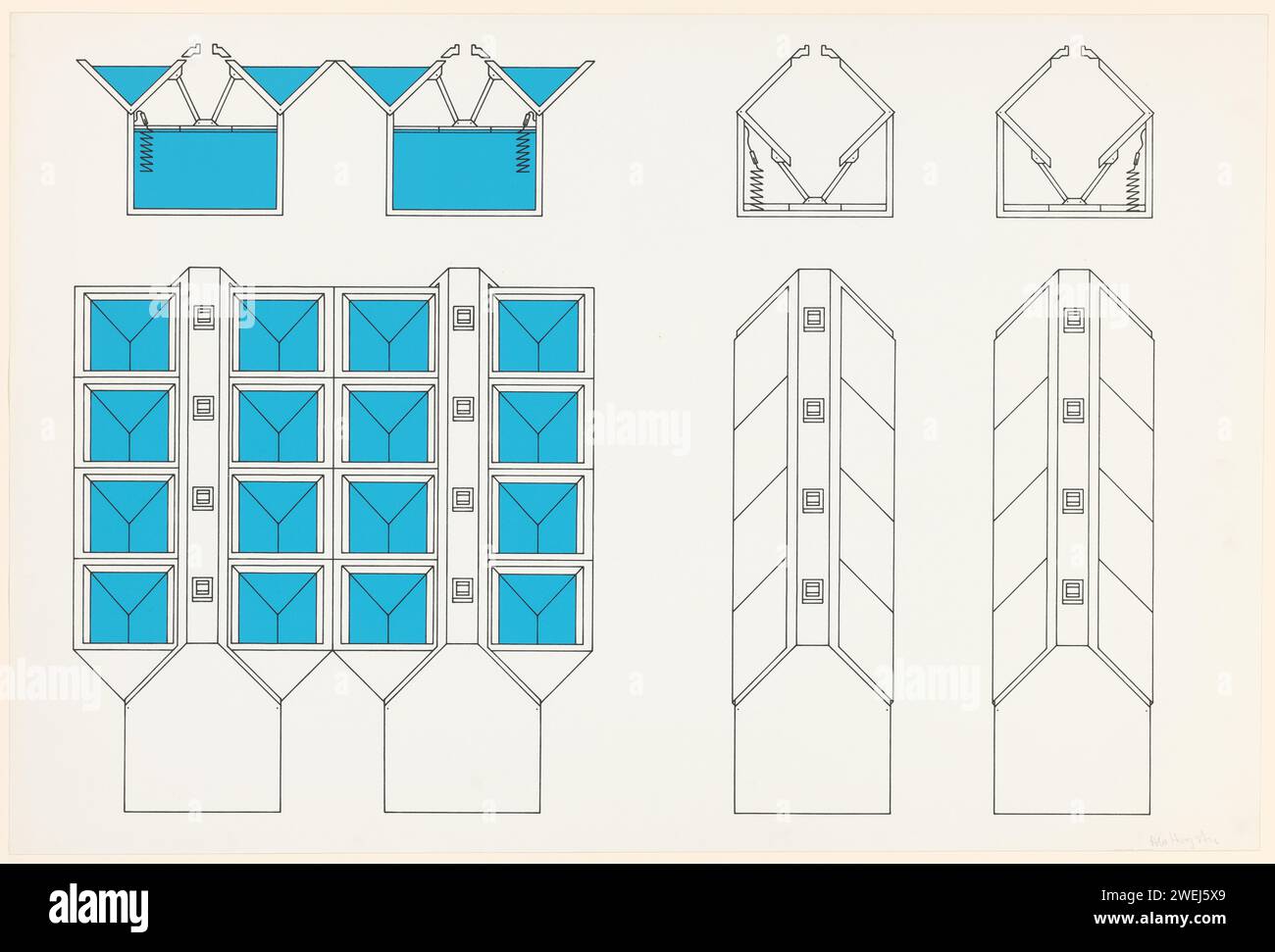 Modèles architecturaux, Inconnu, sur papier imprimé 2009 ou avant Banque D'Images