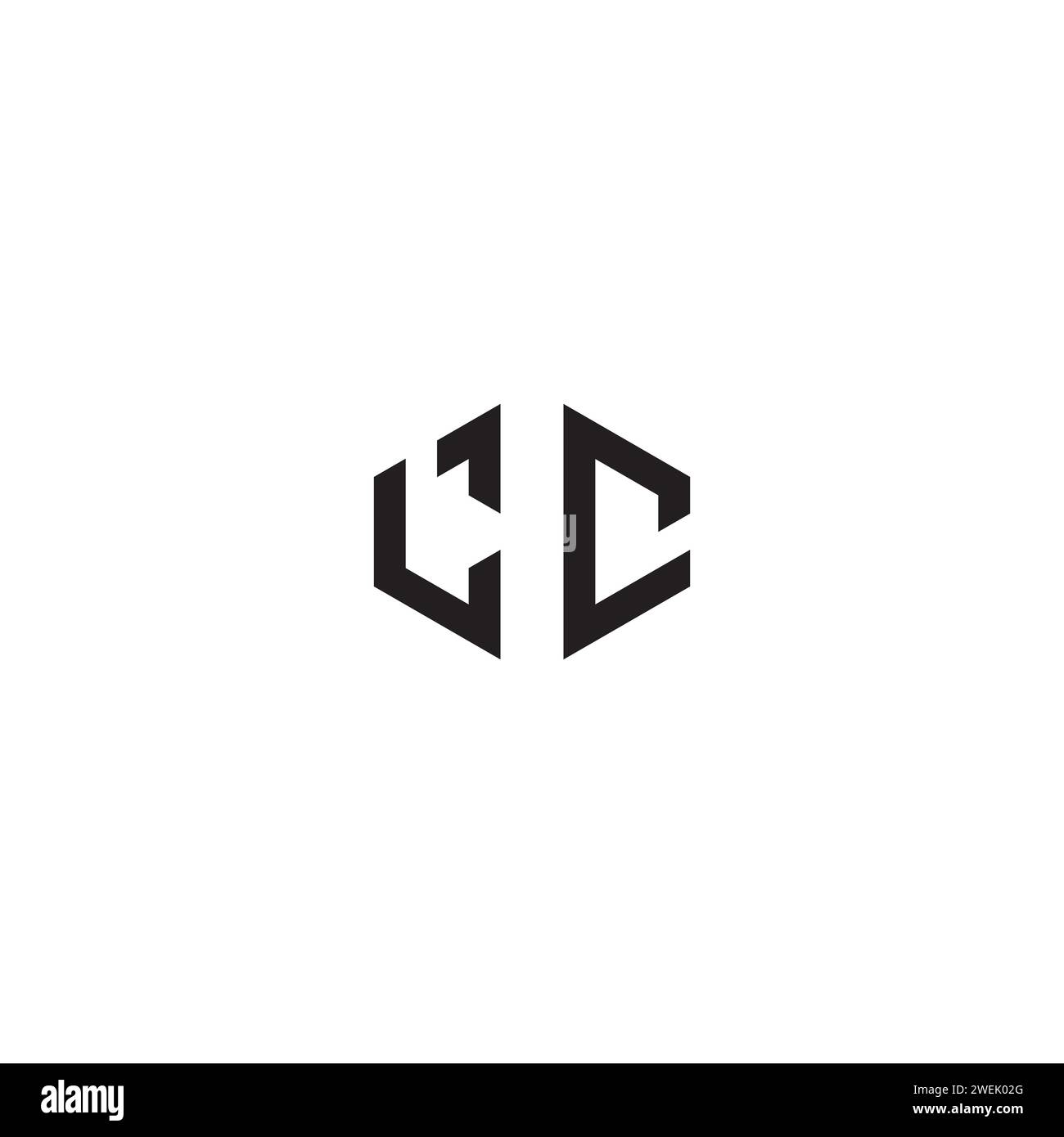 Concept abstrait LC dans la conception professionnelle de haute qualité qui imprimera bien sur tous les supports d'impression Illustration de Vecteur