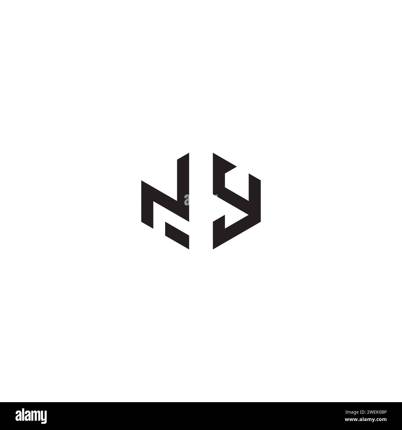 Concept abstrait NY dans la conception professionnelle de haute qualité qui imprimera bien sur tous les supports d'impression Illustration de Vecteur