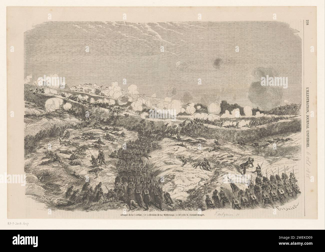 Attaque par les troupes de Joseph Édouard de la MotteRouge, 1855