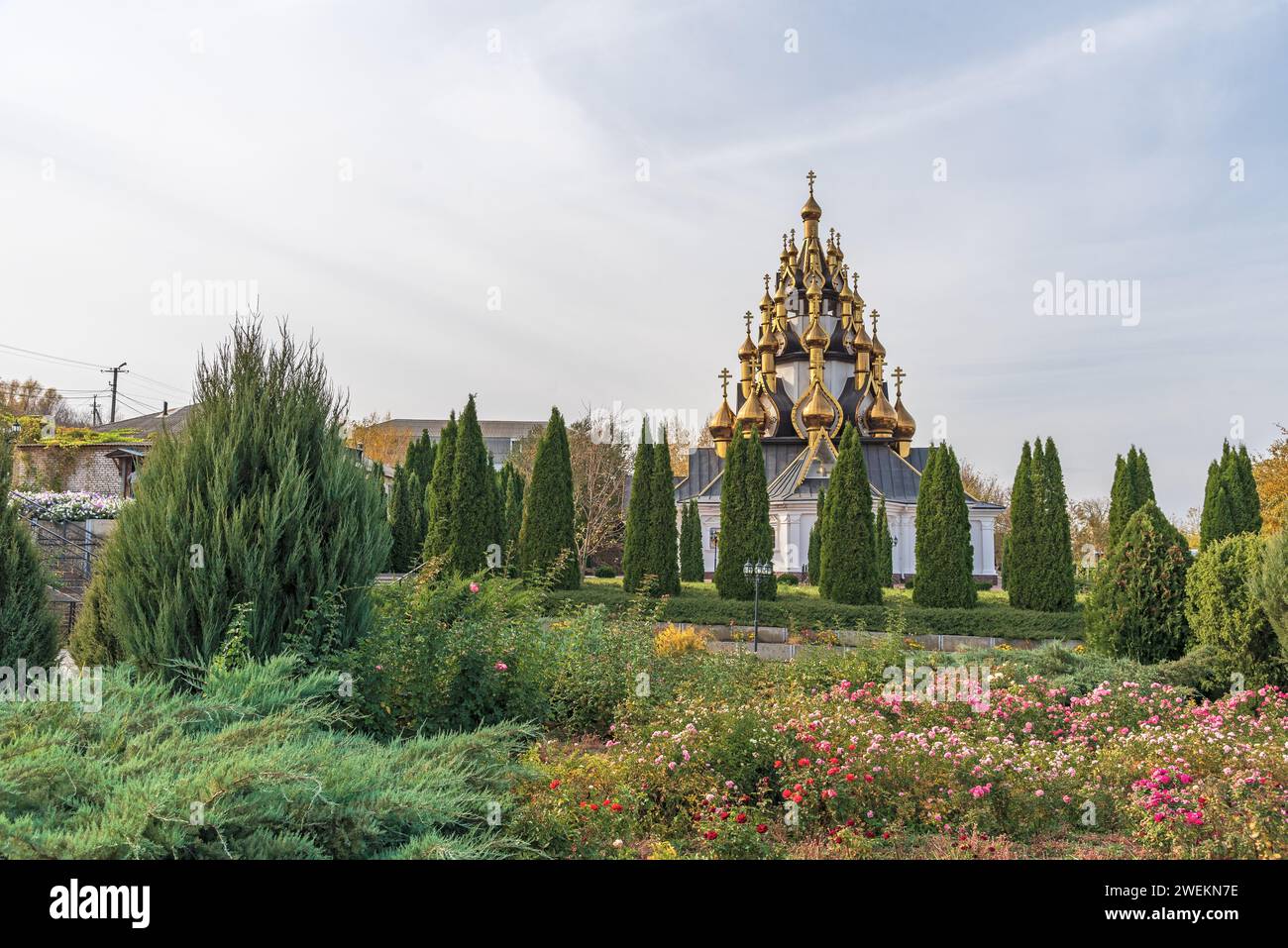 Église de la Transfiguration du Sauveur sur le territoire du Monastère Ust-Medveditsky Sauveur-Transfiguration. Serafimovich. Région de Volgograd. Banque D'Images