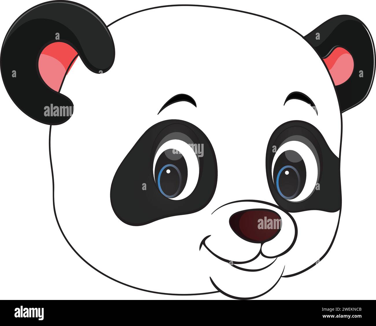 Vector Illustration Cute Baby panda personnage Illustration de Vecteur