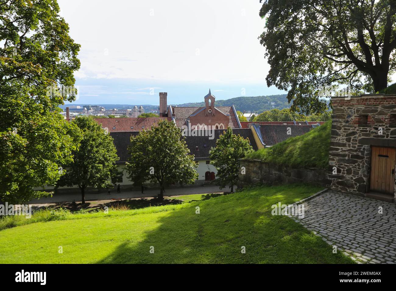 Château médiéval Forteresse Akershus à Oslo. La Norvège Banque D'Images