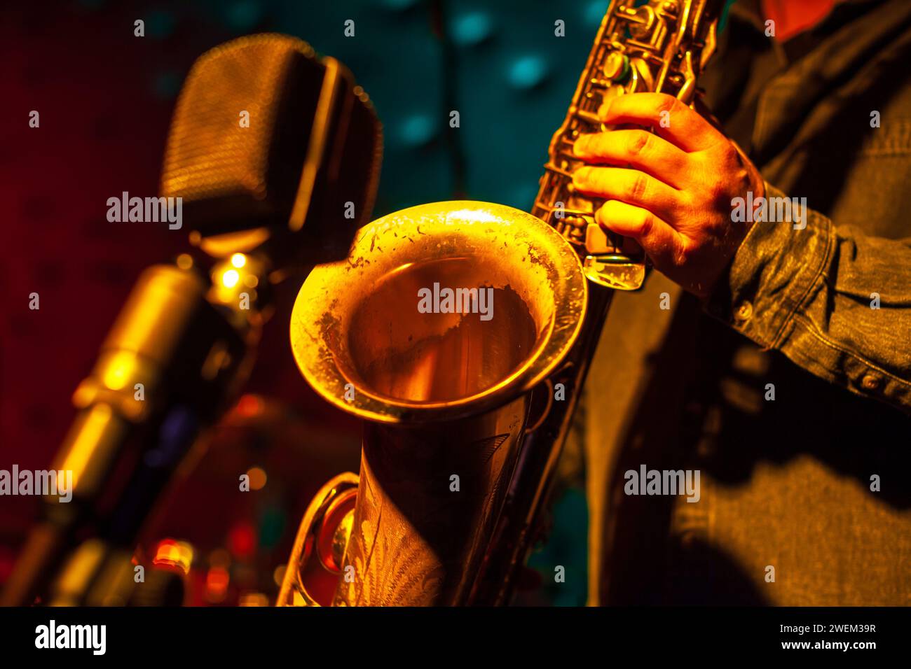 Jazz Music saxophone concept Banque D'Images