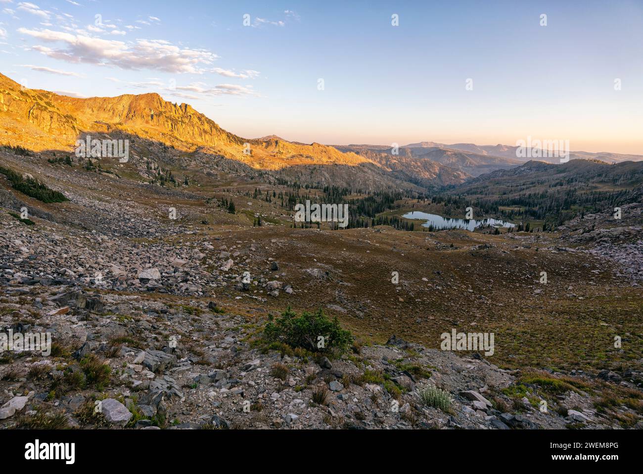 Bassin du MICA dans la nature sauvage du mont Zirkel, Colorado Banque D'Images