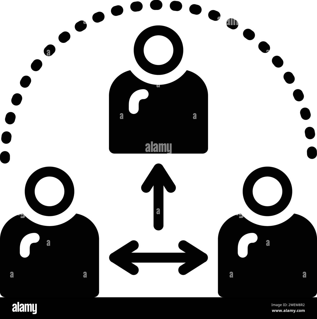 Icône pour thirdparty, les gens Illustration de Vecteur