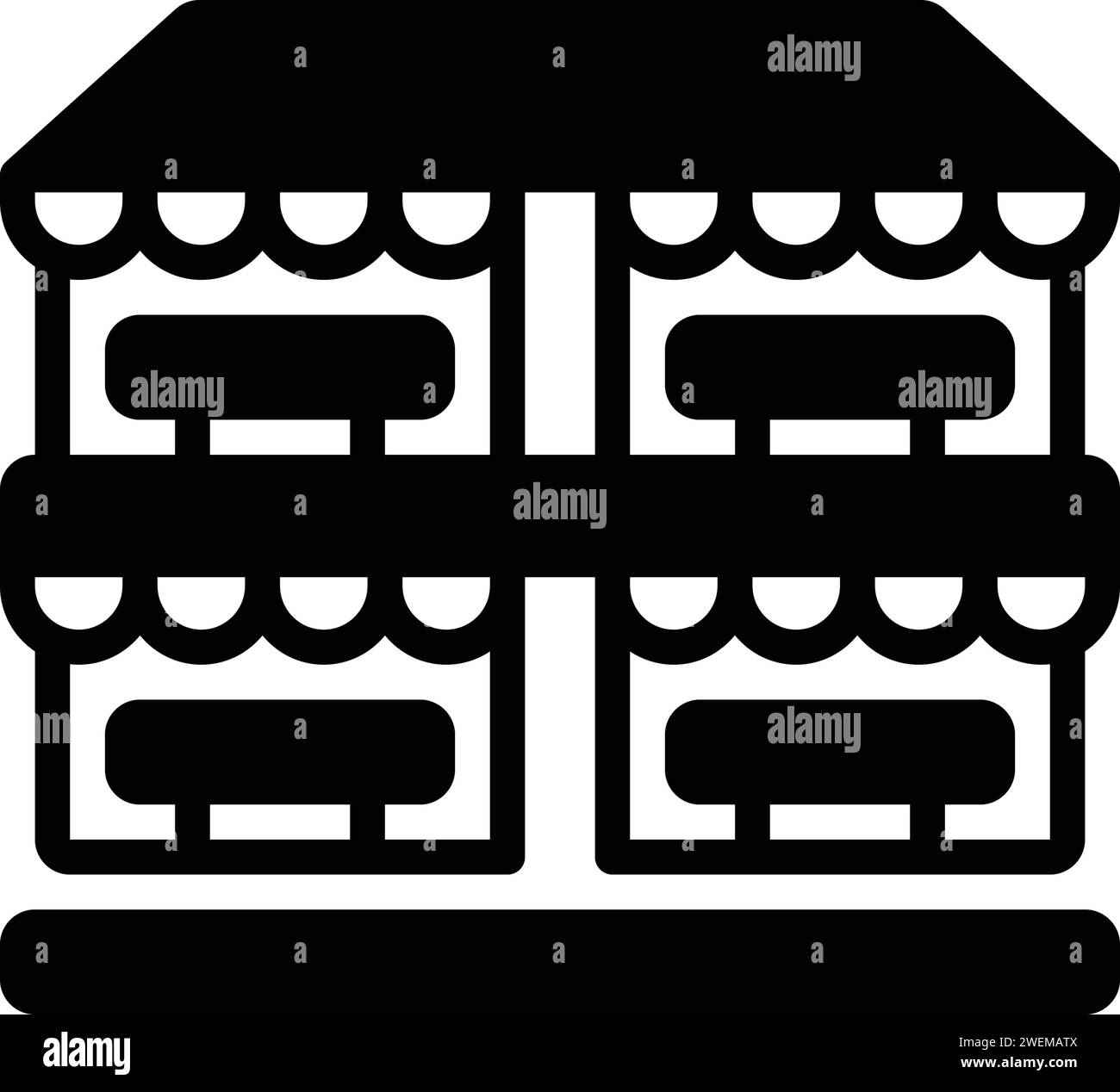 Icône pour Market,Marketplace Illustration de Vecteur