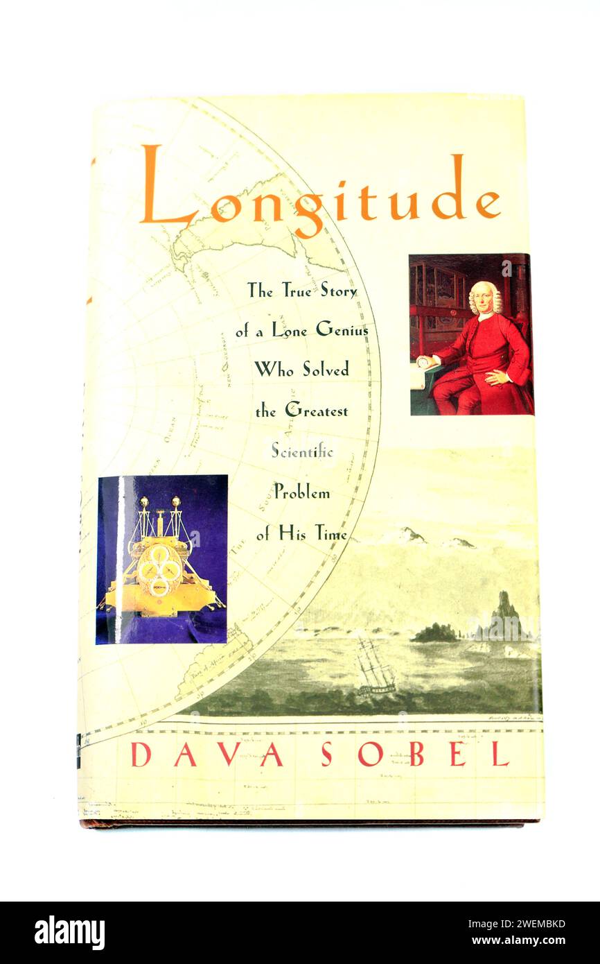 Livre de longitude par Dava Sobel Banque D'Images