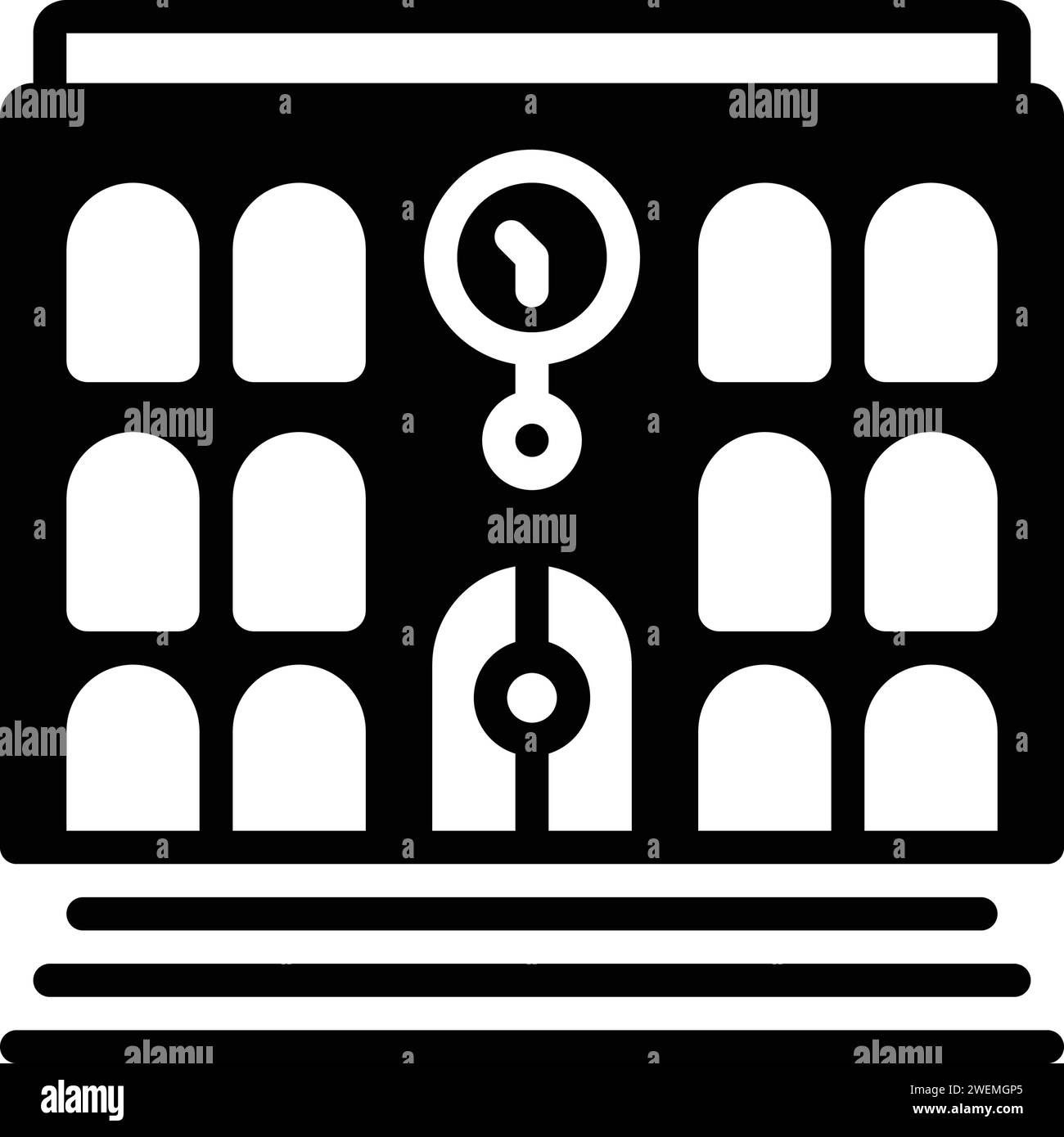 Icône pour le collège, l'université Illustration de Vecteur