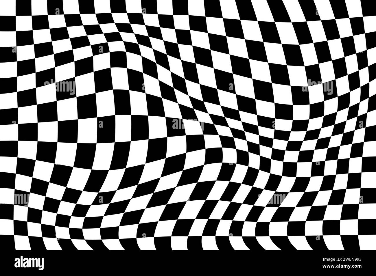 Illustration vectorielle de motif de damier noir et blanc. Échiquier abstrait à damier ou échiquier pour le jeu, grille avec forme carrée géométrique, ra Illustration de Vecteur