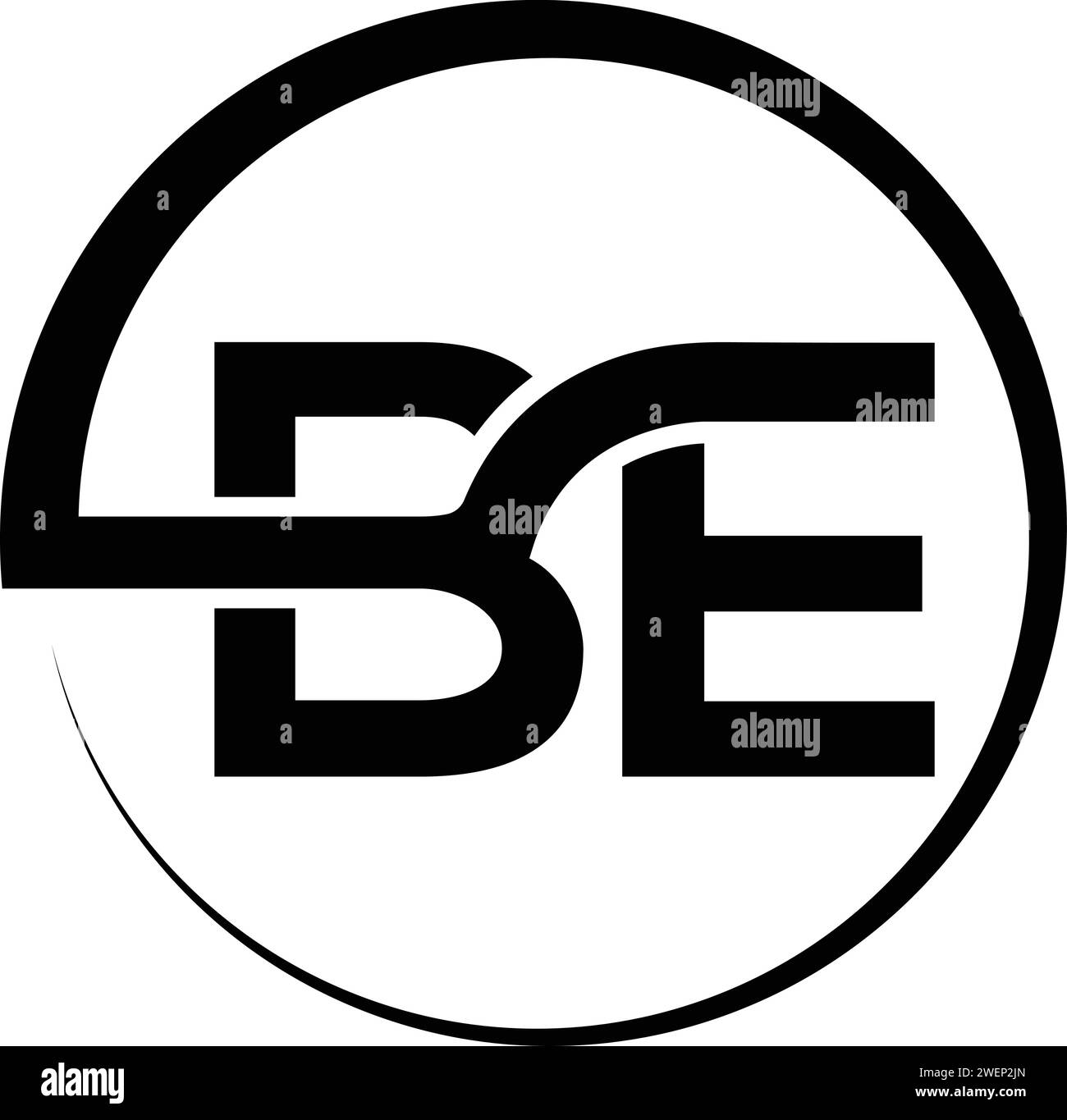 Vector BE logo et vêtements, logo monogramme Illustration de Vecteur