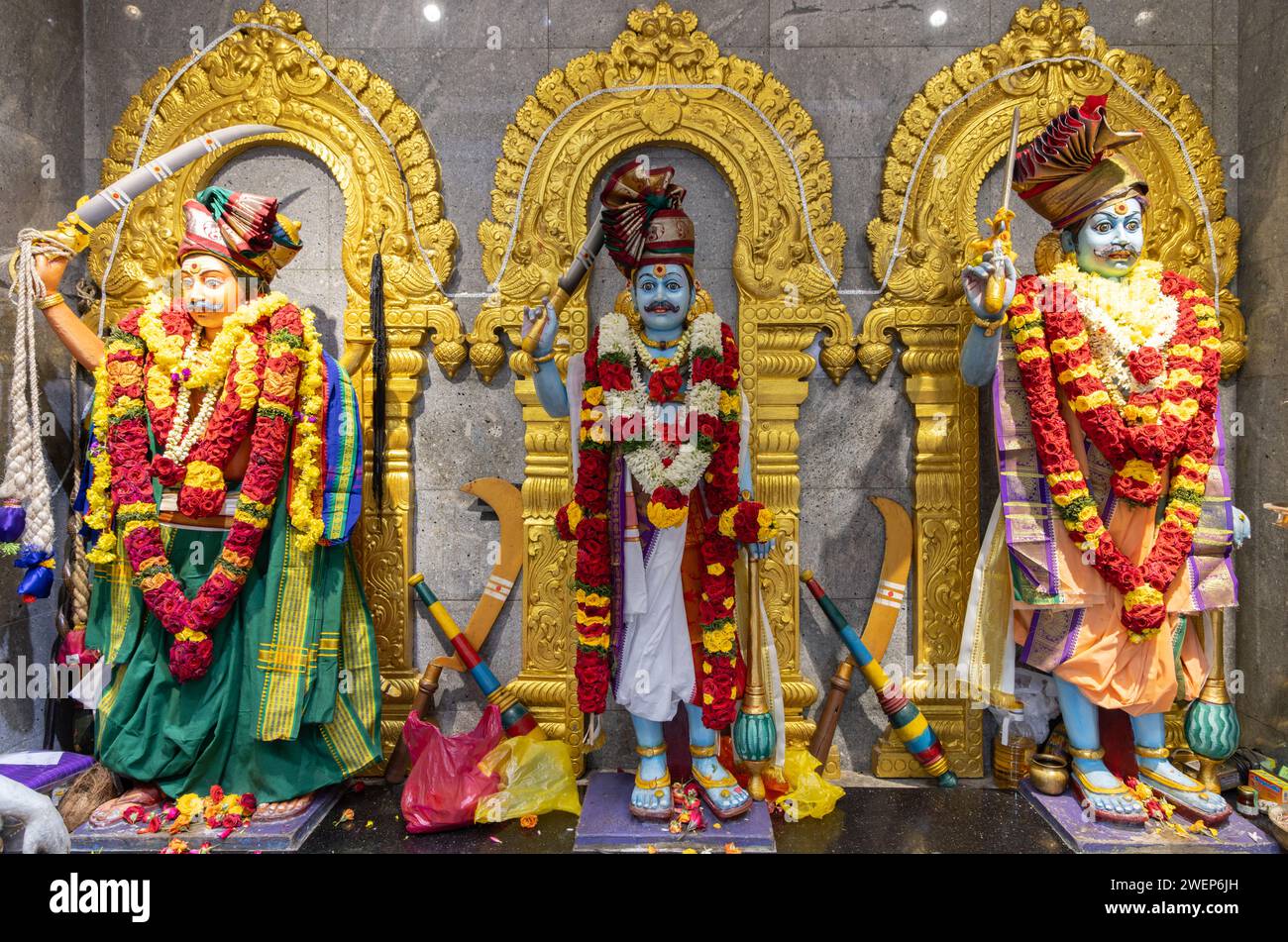 Temple Sri Veeramakaliamman, Singapour Banque D'Images