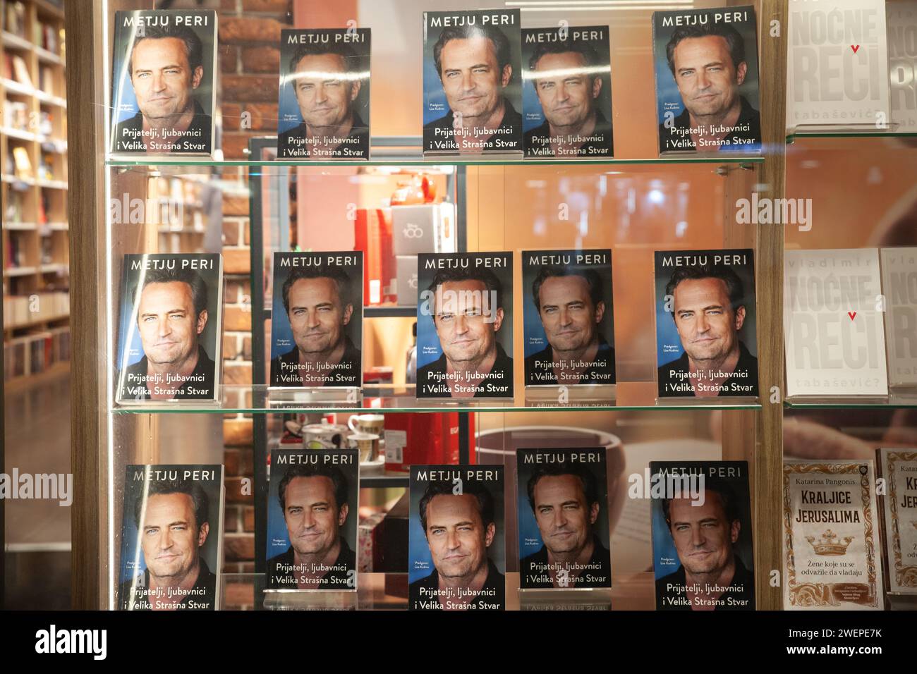 Photo de livres de matthew perry amis amoureux et la grande chose terrible à vendre à belgrade, serbie. Amis, amants et The Big terrible Thing Banque D'Images