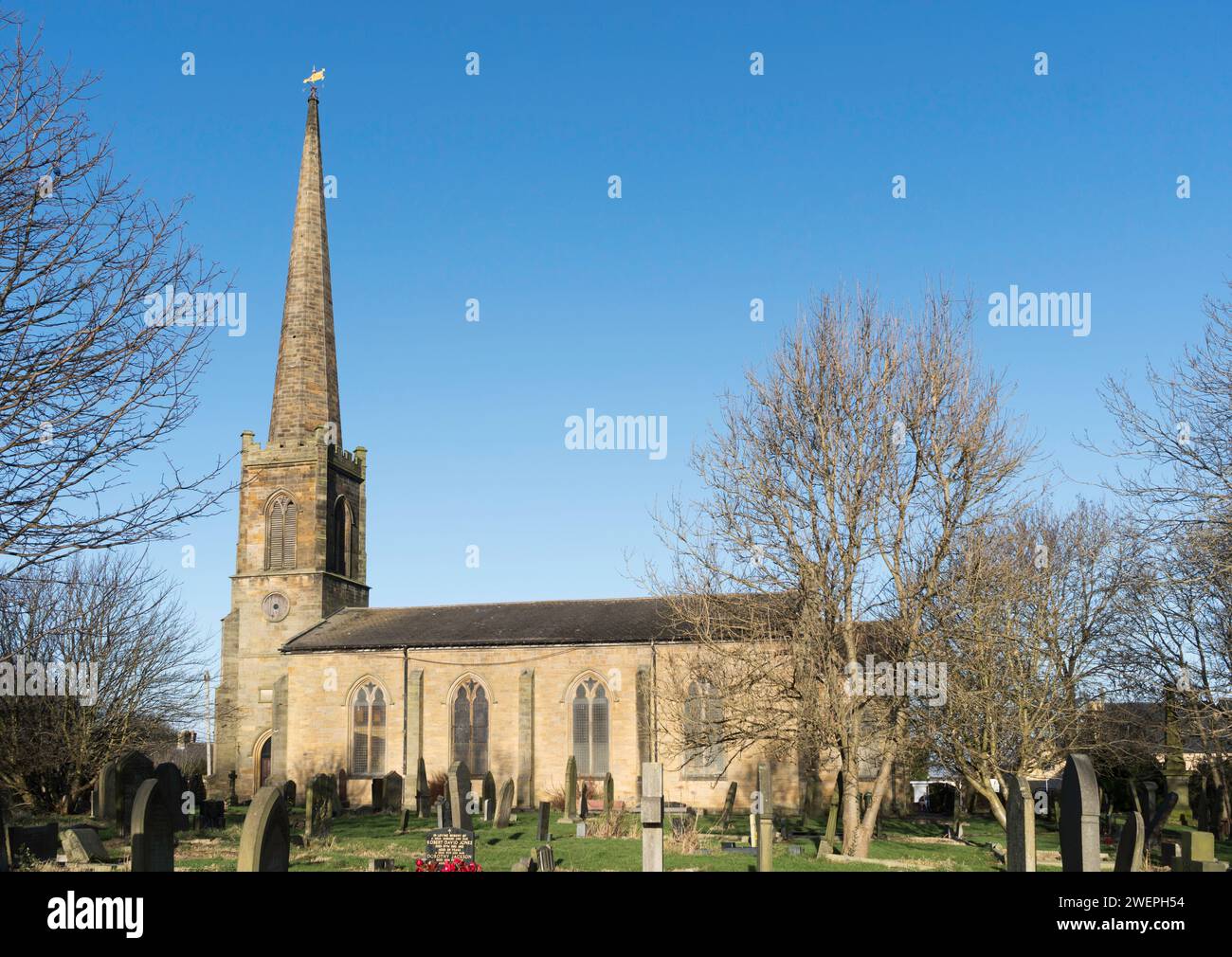 L'église anglicane de St John, Gateshead Fell, Tyne and Wear, Angleterre, Royaume-Uni Banque D'Images